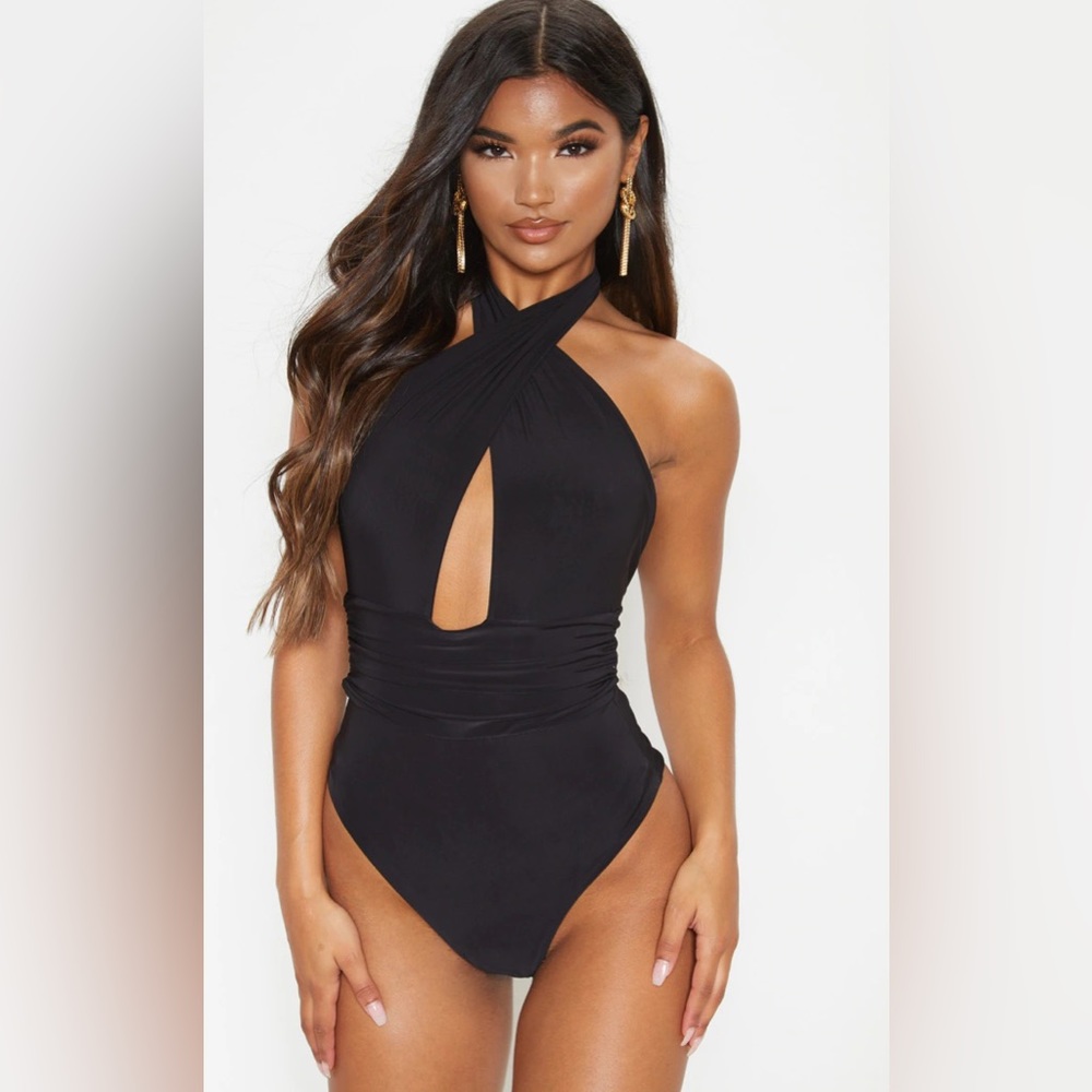 Cross Front Going Out Bodysuit